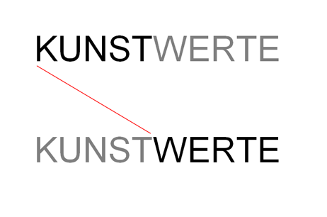 Logo Kunstwerte, Kunstverein Freiburg